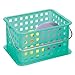 iDesign 61281 Household Storage Basket with Handle for DVDs, Video Games and more - Small, Aruba