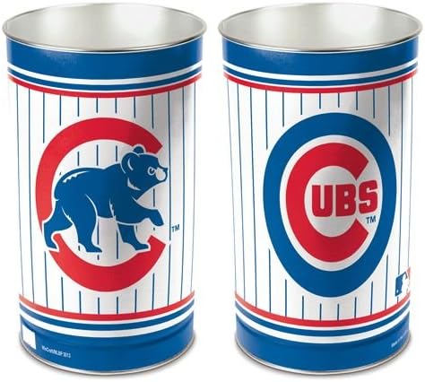 Chicago Cubs 15" Waste Basket, Catalog Category: NLB