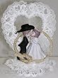 Cowboy Couple With Love Knot Western Cake Top