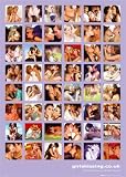 Girls Kissing (Collage) Art Poster Print - 24