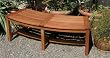 Arboria 88031831 Idlewild Outdoor Wood 4 Foot Tranquilty Curved Bench