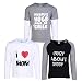 Goodway Pack of 3 Boys Full Sleeve Black-White-Gray T-Shirts Mom & Dad Theme-1 RS.699.00