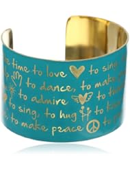 Mercedes Salazar Handmade Bronze Painted Resin Cuff Bracelet
