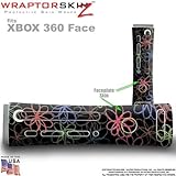 Kearas Flowers on Black Skin by WraptorSkinz TM fits Original XBOX 360 Factory Faceplates