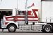 Semi Truck - 18W x 12H - Peel and Stick Wall Decal by Wallmonkeys