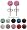 ONE PAIR of Crystal Stud Earrings by GlitZ JewelZ &Acirc;&copy; - 1/4' (6MM) - made with over 70 crystals - bling bling!! Comes packed in a lovely velvet pouch - For the matching pendant (2nd picture ) and other colors/sizes choose from the menu below