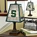 Michigan State Art Glass Table Lamp
