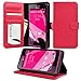 BLU Studio 5.0 C HD D534u Case, Abacus24-7 BLU Studio 5.0C HD Wallet Case with Flip Cover, Stand and Pockets for ID, Credit Cards - Pink BLU Studio 5.0 C HD D534u Flip Case