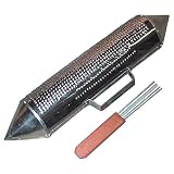 Torpedo Guiro, Small Model, With Comb Scraper 9 x 3
