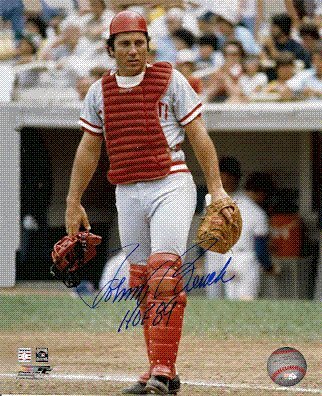 Autographed/Hand Signed Hof'R Johnny Bench Cincinnati Reds 8x10 Photo
