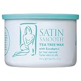 Satin Smooth 14 Oz. Waxing Hair Removal Tea Tree Wax with Eucalyptus