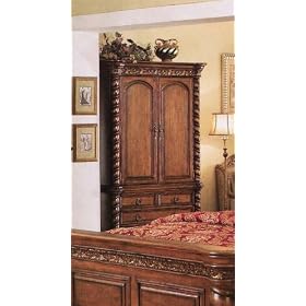 TV Armoire Stand Caramel Finish by visiondecor Furniture
