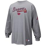Nike Atlanta Braves Ash Practice Long Sleeve T-shirt