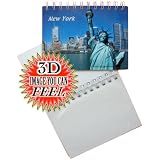 3-D New York City Statue Of Liberty Souvenir Photo Storage Album by Tactile Creations