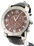 MENS CROTON LEATHER CHRONO WATCH CC311251BSBR
