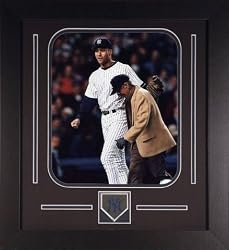 Derek Jeter & Phil Rizzuto New York Yankees MLB Framed 8x10 Photograph - NY Yankees 1st Pitch with T
