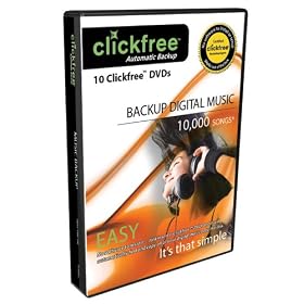 ClickFree DVD200-10 Automatic Backup DVD - Music Edition (10-Pack)