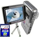 SVP HDDV-3001 12MP Max. 6-in-1 Multi-Functional Camcorder with Rare Huge Flip LCD! (SVP with 8GB Memory Card and Tripod included)