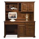 58 Computer Desk with Hutch by Riverside