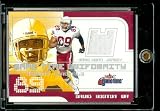 2001 Game Time Uniformity David Boston Game Worn Football Card - Mint Condition - Shipped In Protective Display Case!
