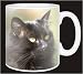 Kitchen & Housewares : BLACK FLUFFY CAT Coffee Mug