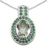 6.65 Carat Genuine Green Amethyst & Emerald Sterling Silver Pendant Reviews 512ydIIlXSL. SL160 6.65 Carat Genuine Green Amethyst & Emerald Sterling Silver Pendant Reviews