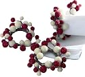 Tag Alpine Sugared Berry Napkin Rings, Set of 4