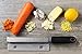 Stainless Steel Lemon Squeezer & Hand Juicer - Premium Cheese Zester & Garlic Grater - FREE Apple Peeler and Cleaning Brush - Best Kitchen Gadgets Set for Gifts - Silver