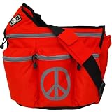 Diaper Dude Peace Diaper Bag - Orange