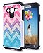 Galaxy J1 Case, Samsung Galaxy J1 Case, Nagebee - Design Premium Heavy Duty Defender Dual Layer Protector Hybrid Phone Cover Case (Hybrid Colorful Wave)