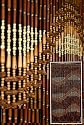 "Swirly Pits" Wood Beaded Curtain