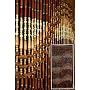 "Swirly Pits" Wood Beaded Curtain