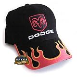Dodge Ram Logo Hat Cap With Orange Flames (Apparel Clothing) by Gregs Automotive LLC