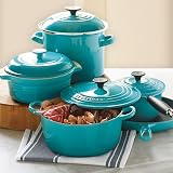 Best sale price for Le Creuset 9-Piece Cookware Set: CARIBBEAN. Free Shipping.