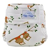 Happy Heiny's True Size One Size Hook and Loop Closure Cloth Diaper + 2 Microfiber Inserts