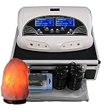 Dual Ionic Detox Foot Bath System with Infrared, Two LCD Screens, Case and Himalayan Salt Lamp