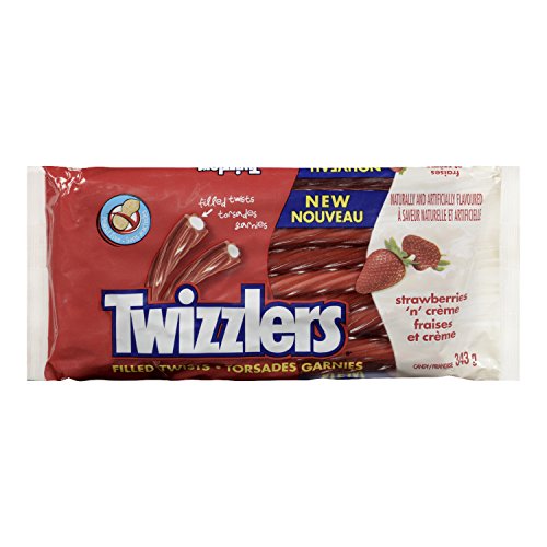 Twizzlers Strawberries N' Crème Licorice, 343 Gram