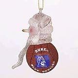 Duke Blue Devils 2 1/2 Slam Dunk Snowman Acrylic Ornament (Set of 4)