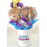 One Dozen Gourmet Cookie Bouquet in a Happy Retirement Gift Tin