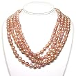 {OnlyOne! Sunday FLASH Deal} HinsonGayle DIVA Collection Naturally Pink 8.5-9.5mm Circle Pearl Rope Necklace (82 inches)