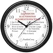 All of THE 7 HABITS #1 (Spanish Text) - Wall Clock from THE 7 HABITS - CLOCK COLLECTION by WatchBuddy Timepieces (Black Frame)