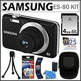 Samsung ES80 12MP Digital Camera with 5x Optical Zoom in Black + 4GB Access ....