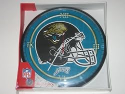 JACKSONVILLE JAGUARS 12" Team Colors & Logo Round WALL CLOCK