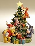 Disney Winnie The Pooh & Friends By The Christmas Tree Lighted Figure