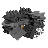 Auralex D36CHA/CHA Designer Series Roominator Kit: 18-DST 1'x1'x2 DST112 Panels- Charcoal; 18-1'x1'x2 DST114 Panel- Charcoal; 2-Tubes of Tubetak Pro