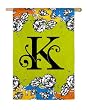 Gablecrest Monogram Silk Reflections Garden Size Flag - K Gablecrest Monogram Silk Reflections Garden Size Flag - K