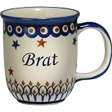 New Polish Pottery 12oz Mug - BRAT, BROTHER