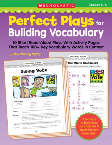 perfect plays for building vocabulary grades 5 6 10 short read aloud plays with activity pages that teach 100