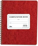 TOPS Computation Book, 11.75 x 9.5 Inches, Double Wire, 152 Numbered Pages, Quadrille Ruled, 76 Sheets, Buff, (35061)