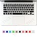Funut Silicone MacBook Keyboard Cover for MacBook Air 13 Inch (A1466 / A1369, Release 2010-2017) & MacBook Pro 13/15 Inch(with or w/Out Retina Display, 2015 or Older Version) Black